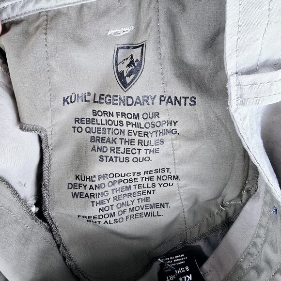 Kuhl Spire Roll Up Pants 8 Short 32x29 Adjustable Gray Stretch Hiking 6279 - Picture 10 of 16